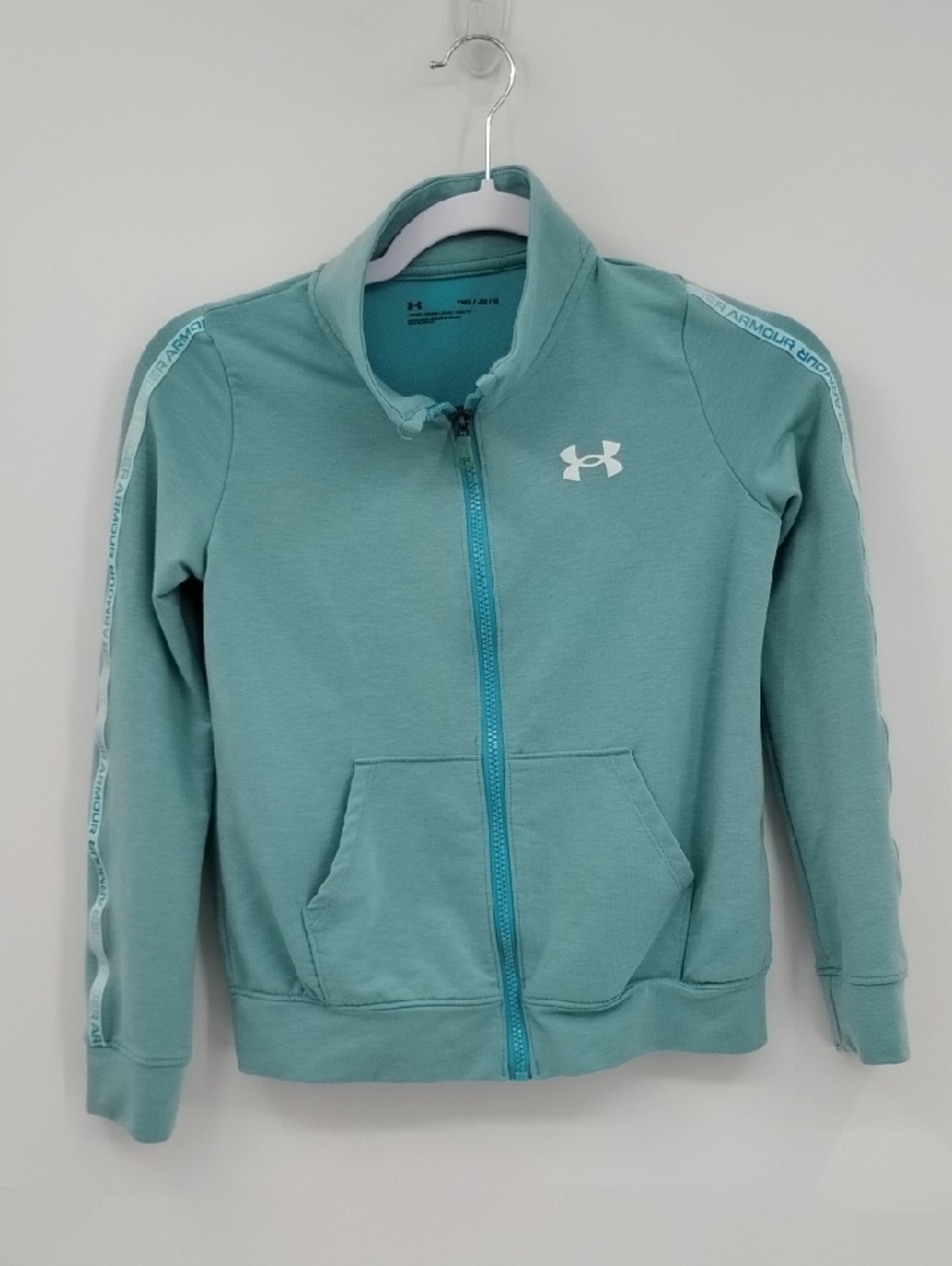 Under Armour Aqua Full-Zip Track Jacket with Logo Loose Youth Medium YMD